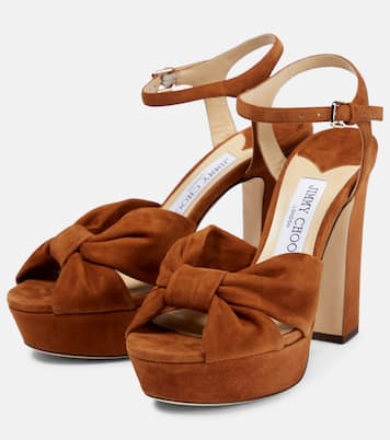 Heloise suede platform sandals | Jimmy Choo