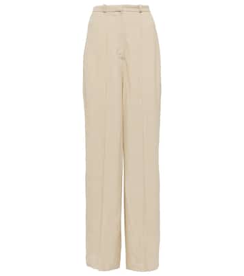 بنطلون بأرجل واسعة Gabardine | Toteme