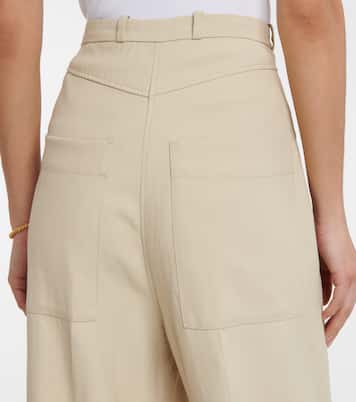 بنطلون بأرجل واسعة Gabardine | Toteme