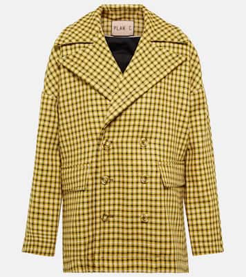 Houndstooth wool blazer | Plan C