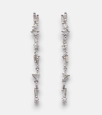 Boucles d’oreilles Classic en or blanc 18 ct et diamants | Suzanne Kalan