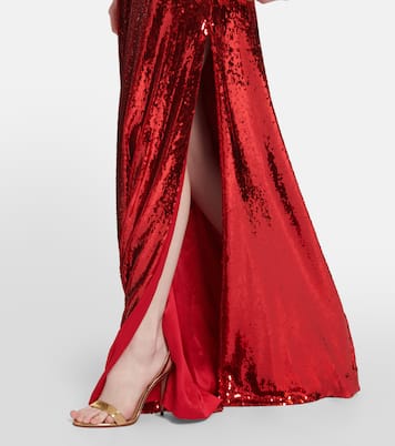 Halterneck sequined corsage gown | Rodarte