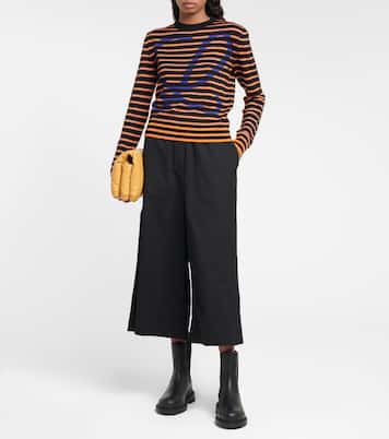 Embroidered wool culottes | Loewe