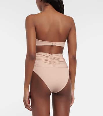 Top de bikini bandeau floral | Magda Butrym