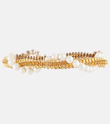 Collana con cristalli e perle bijoux | Magda Butrym