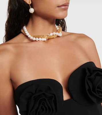 Collana con cristalli e perle bijoux | Magda Butrym