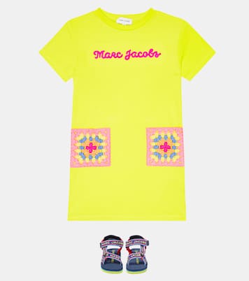 Abito in cotone con ricamo | Marc Jacobs Kids