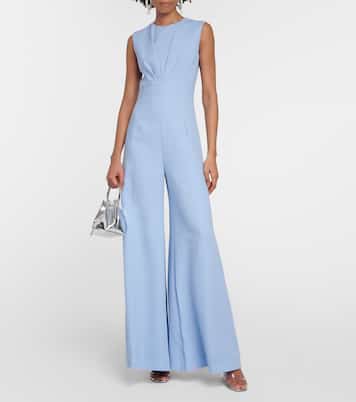 Mono flared Whitney de crepé de lana | Emilia Wickstead