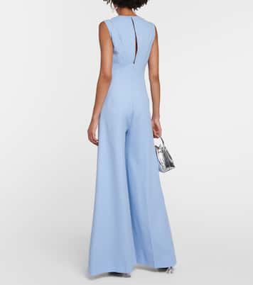 Mono flared Whitney de crepé de lana | Emilia Wickstead