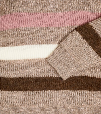 Mohair-blend striped sweater | Brunello Cucinelli Kids