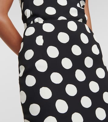Falda midi de cady con lunares | Marni