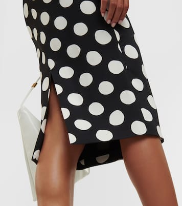 Falda midi de cady con lunares | Marni