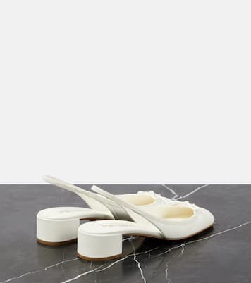 Slingback-Pumps 35 aus Leder | Prada