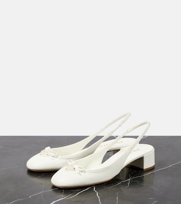Slingback-Pumps 35 aus Leder | Prada