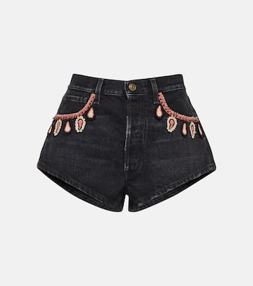 Bestickte Jeansshorts | Alanui