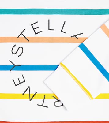 Felpa in jersey di cotone a righe | Stella McCartney Kids