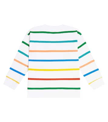 Felpa in jersey di cotone a righe | Stella McCartney Kids