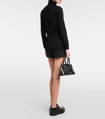 Belted virgin wool turtleneck sweater | Valentino