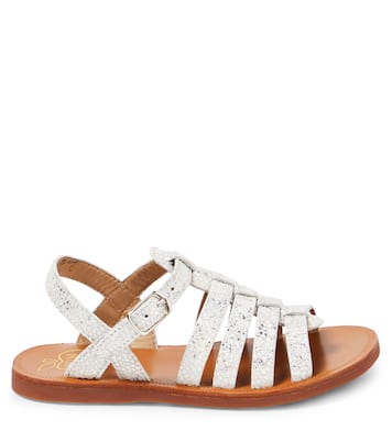 Sandali Plagette Strap in pelle | Pom d'Api
