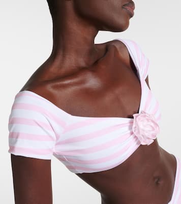 Top cropped Stefani con scollo bardot | Bananhot