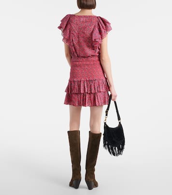 Minifalda Naomi de algodón fruncida | Marant Etoile