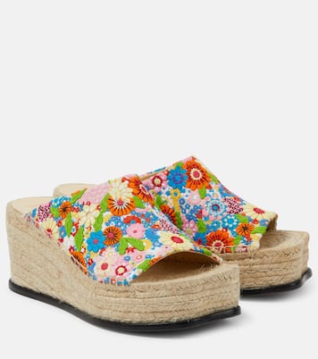 Paula's Ibiza Petal 80 espadrille wedges  | Loewe