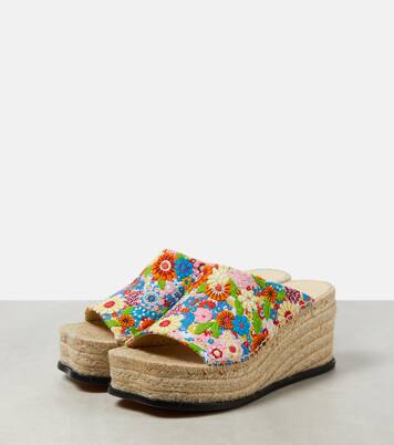 Paula's Ibiza Petal 80 espadrille wedges  | Loewe