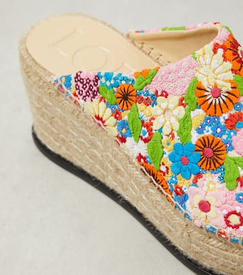 Paula's Ibiza Petal 80 espadrille wedges  | Loewe
