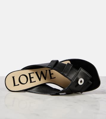 Toy Panta leather thong sandals | Loewe
