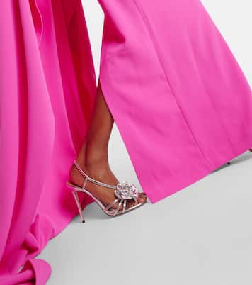 Kaila caped crêpe gown | Solace London