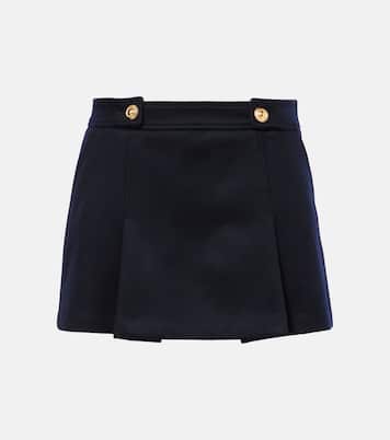 Minifalda plisada de lana y cachemir | Tom Ford