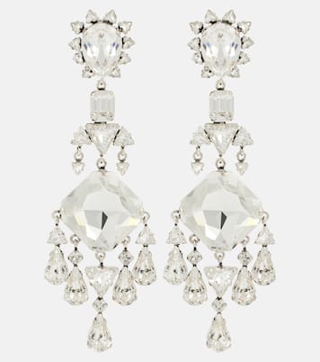 Orecchini a clip con cristalli | Saint Laurent
