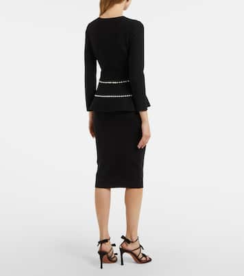 Verziertes Top aus einem Wollgemisch | Carolina Herrera