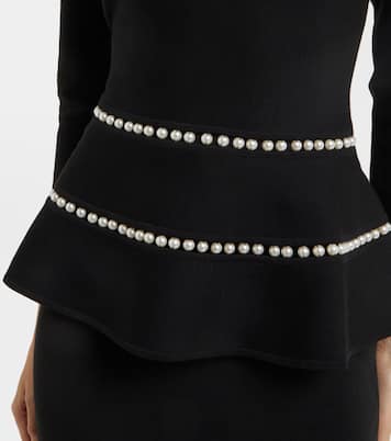 Verziertes Top aus einem Wollgemisch | Carolina Herrera
