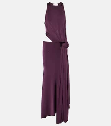 Abito asimmetrico in jersey con cut-out | Victoria Beckham