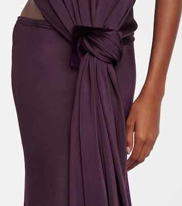 Abito asimmetrico in jersey con cut-out | Victoria Beckham