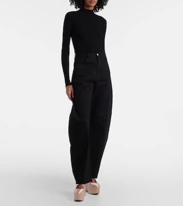 Ballerine 110 in raso con platform | Alaïa