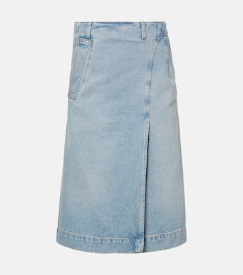 Falda envolvente de denim | Victoria Beckham