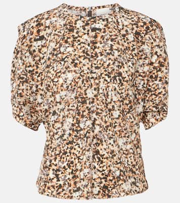Blouse Karlita imprimée en soie mélangée | Isabel Marant