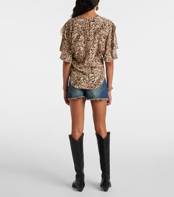 Blouse Karlita imprimée en soie mélangée | Isabel Marant