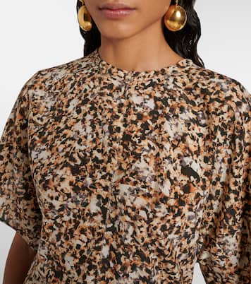 Blouse Karlita imprimée en soie mélangée | Isabel Marant