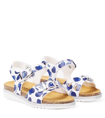 Sandales St. Cuori en cuir synthétique | Monnalisa