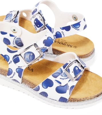 Sandales St. Cuori en cuir synthétique | Monnalisa