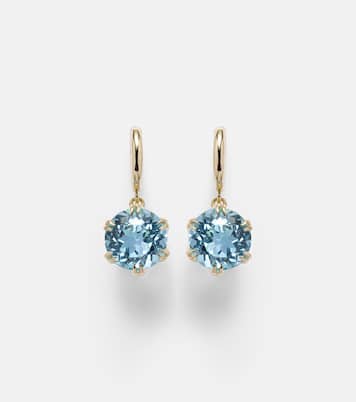 Orecchini in oro 18kt con topazio | Ileana Makri