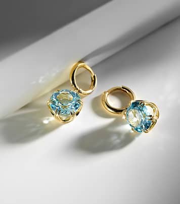 Orecchini in oro 18kt con topazio | Ileana Makri
