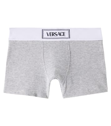 Set of 2 cotton-blend jersey boxer briefs | Versace Kids