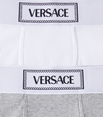 Set of 2 cotton-blend jersey boxer briefs | Versace Kids