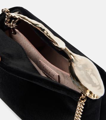 Tote Bloom Mini aus Samt | Erdem