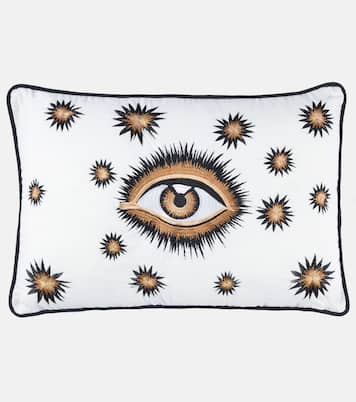 Coussin Eye en coton brodé | Les-Ottomans