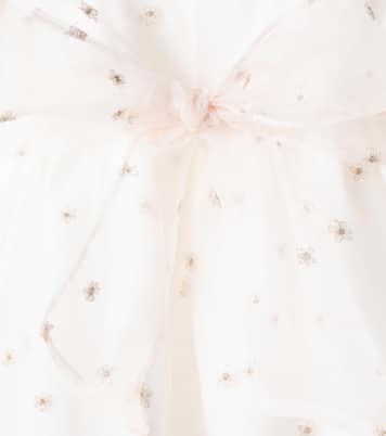 Besticktes Kleid Gardenia Ceremony aus Organza | La Coqueta